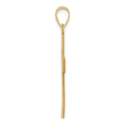 14K Yellow Gold Large Cross Pendant – view 3