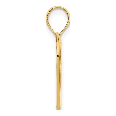14K Yellow Gold Heart Pendant – view 3