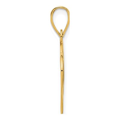 14K Yellow Gold Heart Pendant – view 3