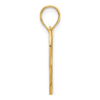 14K Yellow Gold Heart Pendant – view 3