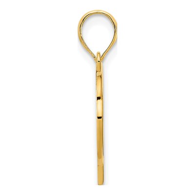 14K Yellow Gold Heart Pendant – view 3