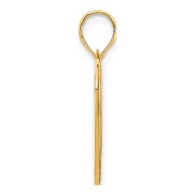 14K Yellow Gold Open Heart Pendant – view 3