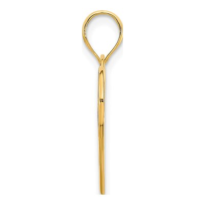 14K Yellow Gold Deer Heart Pendant – view 3