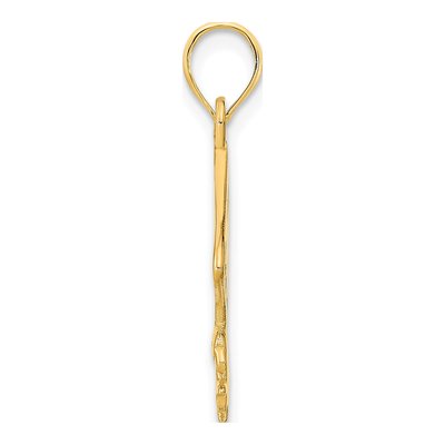 14K Yellow Gold Cut-Out Flying Eagle Pendant – view 3
