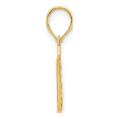 14K Yellow Gold Crown Pendant – view 3