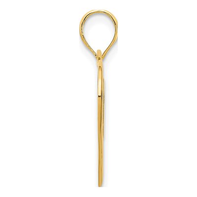 14K Yellow Gold Heart Pendant – view 3