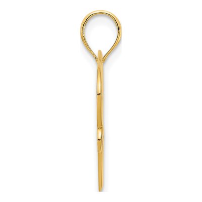 14K Yellow Gold Heart Pendant – view 3