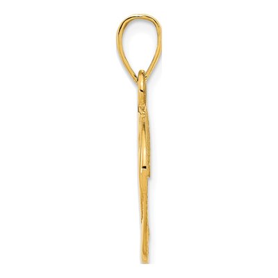 14K Yellow Gold Eagle Pendant – view 3