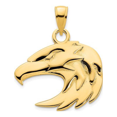 14K Yellow Gold Eagle Pendant