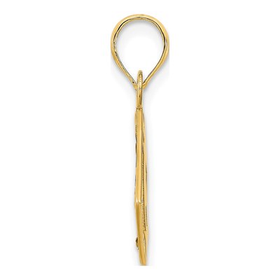 14K Yellow Gold Lighthouse Compass Pendant – view 3