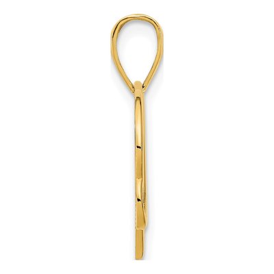 14K Yellow Gold Fancy Heart Pendant – view 2