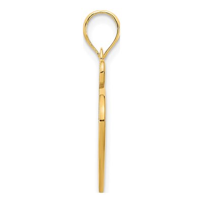 14K Yellow Gold Cut-Out Heart Pendant – view 2