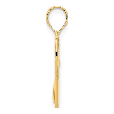 14K Yellow Gold Cosmetic Tools Pendant – view 3