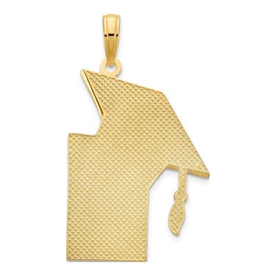 14K Yellow Gold Graduation Cap Diploma Pendant – view 4