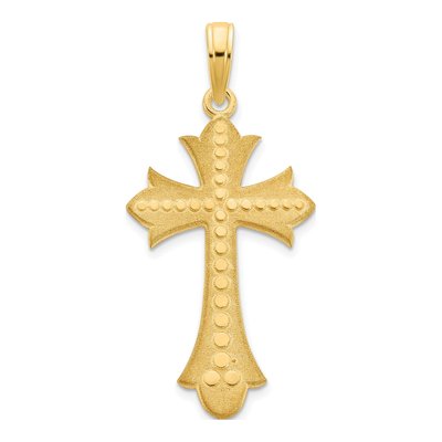 14K Yellow Gold Cross Pendant