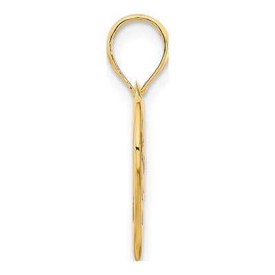 14K Yellow Gold MOM Heart Pendant – view 3