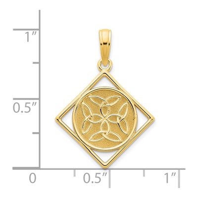 14K Yellow Gold Celtic Knot Pendant – view 4