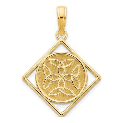 14K Yellow Gold Celtic Knot Pendant