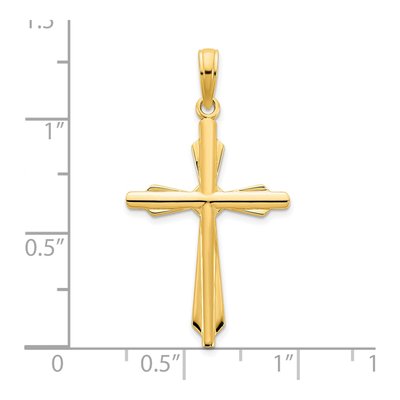 14K Yellow Gold Fancy Cross Pendant – view 4