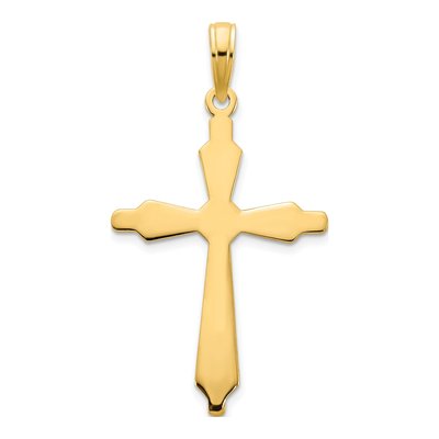 14K Yellow Gold Fancy Cross Pendant – view 5