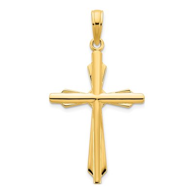 14K Yellow Gold Fancy Cross Pendant