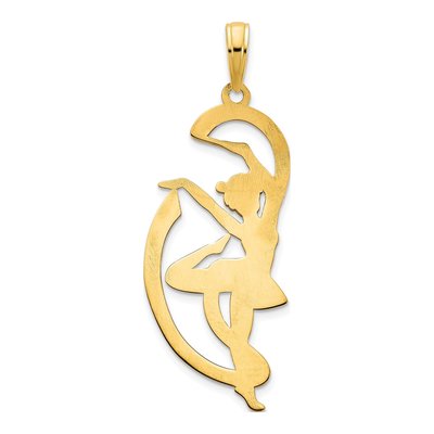 14K Yellow Gold Gymnast Pendant – view 5