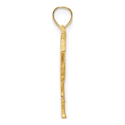 14K Yellow Gold Cheerleader Pendant – view 3
