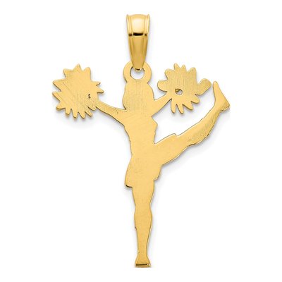 14K Yellow Gold Cheerleader Pendant – view 5