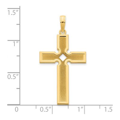 14K Yellow Gold Cross Pendant – view 3