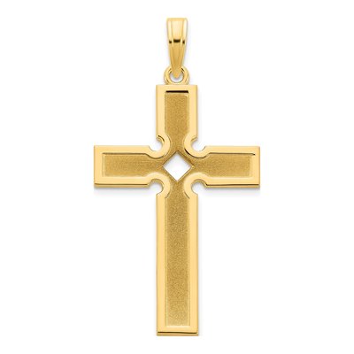 14K Yellow Gold Cross Pendant