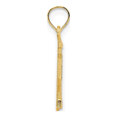 14K Yellow Gold Lighthouse Anchor Charm – view 3