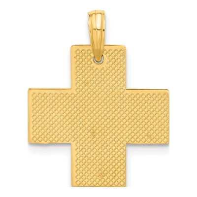 14K Yellow Gold Greek Cross Pendant – view 3