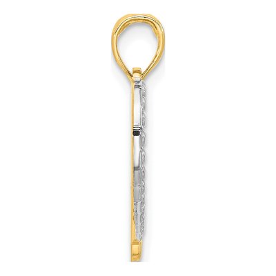 14K Yellow Gold Heart Pendant – view 3