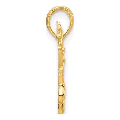 14K Yellow Gold Cheerleader Pom-Pom Pendant – view 3