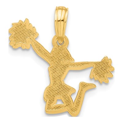 14K Yellow Gold Cheerleader Pom-Pom Pendant – view 4