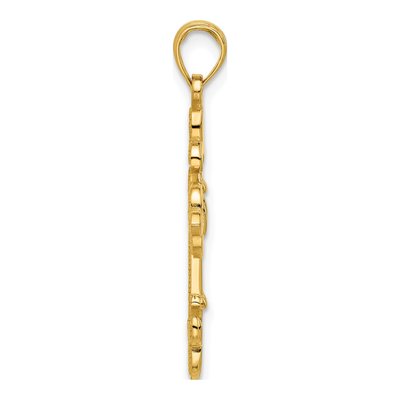 14K Yellow Gold Fancy Pendant – view 2