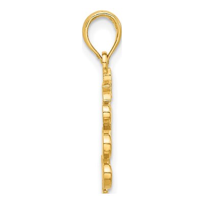 14K Yellow Gold Christmas Tree Pendant – view 2