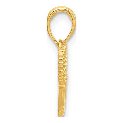 14K Yellow Gold Life Preserver Pendant – view 2