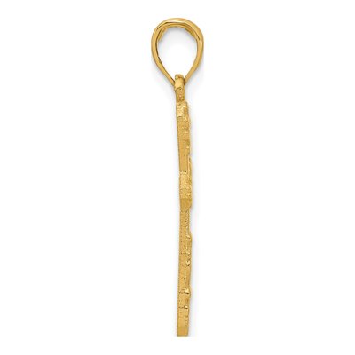 14K Yellow Gold Fancy Cross Pendant – view 2