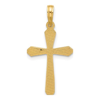 14K Yellow Gold Fancy Cross Pendant – view 4