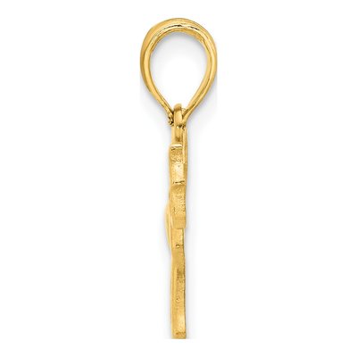 14K Yellow Gold Dog Outline Pendant – view 3