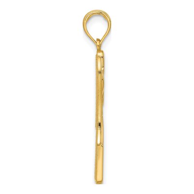 14K Yellow Gold Fancy Angel Pendant – view 2