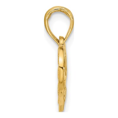 14K Yellow Gold Hearts Heart Charm – view 2