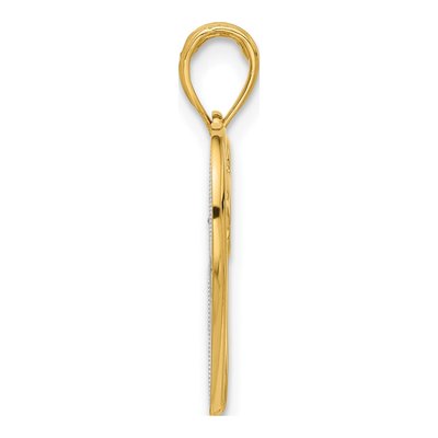 14K Yellow Gold Heart Pendant – view 2