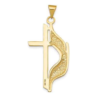 14K Yellow Gold Cross Pendant – view 5