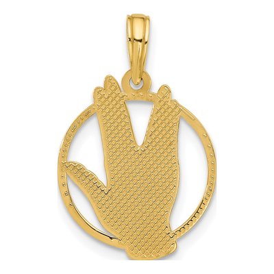 14K Yellow Gold Live Long Prosper Charm – view 3