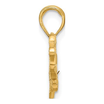 14K Yellow Gold Sweet 16-Heart Pendant – view 2
