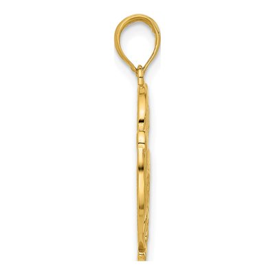 14K Yellow Gold Hummingbird Charm – view 2