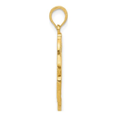 14K Yellow Gold Hummingbird Pendant – view 3