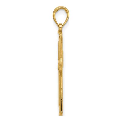 14K Yellow Gold Fancy Cross Pendant – view 2